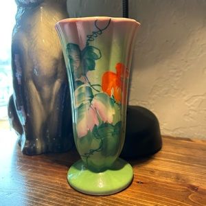 Bud vase Vintage Hand painted